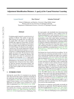 Adjustment Identification Distance: A gadjid for Causal Structure
  Learning
