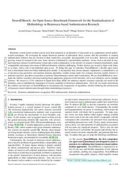 NeuroIDBench: An Open-Source Benchmark Framework for the Standardization
  of Methodology in Brainwave-based Authentication Research