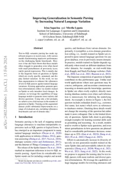 Improving Generalization in Semantic Parsing by Increasing Natural
  Language Variation