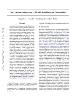 COLD-Attack: Jailbreaking LLMs with Stealthiness and Controllability