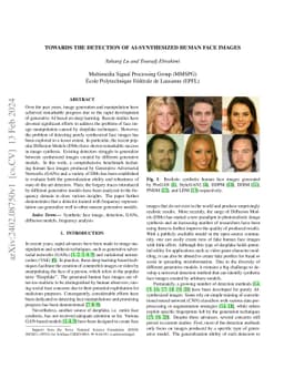 Towards the Detection of AI-Synthesized Human Face Images