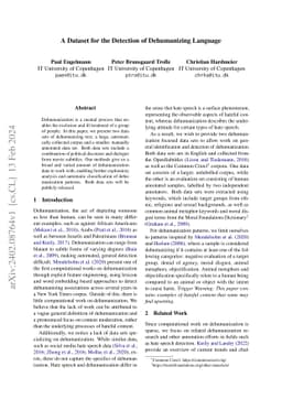 A Dataset for the Detection of Dehumanizing Language