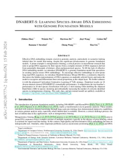 DNABERT-S: Learning Species-Aware DNA Embedding with Genome Foundation
  Models
