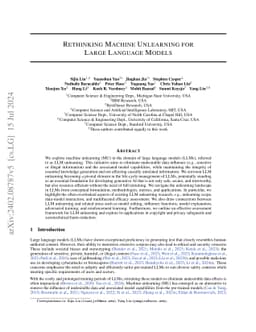 Rethinking Machine Unlearning for Large Language Models