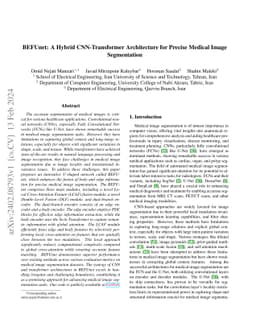 BEFUnet: A Hybrid CNN-Transformer Architecture for Precise Medical Image
  Segmentation