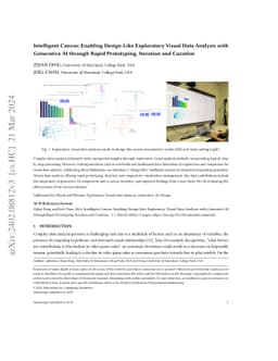 Intelligent Canvas: Enabling Design-Like Exploratory Visual Data
  Analysis with Generative AI through Rapid Prototyping, Iteration and Curation