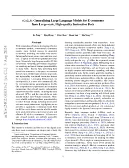 eCeLLM: Generalizing Large Language Models for E-commerce from
  Large-scale, High-quality Instruction Data