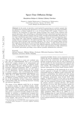 Space-Time Diffusion Bridge