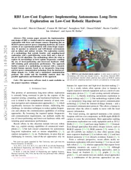 RB5 Low-Cost Explorer: Implementing Autonomous Long-Term Exploration on
  Low-Cost Robotic Hardware