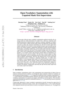 Open-Vocabulary Segmentation with Unpaired Mask-Text Supervision