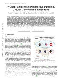 HyCubE: Efficient Knowledge Hypergraph 3D Circular Convolutional
  Embedding