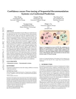 Confidence-aware Fine-tuning of Sequential Recommendation Systems via Conformal Prediction