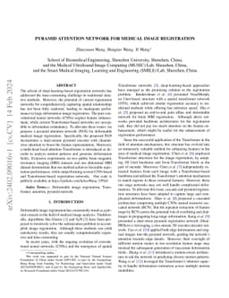 Pyramid Attention Network for Medical Image Registration
