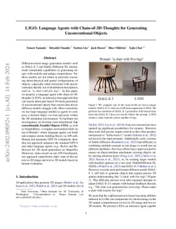 L3GO: Language Agents with Chain-of-3D-Thoughts for Generating
  Unconventional Objects