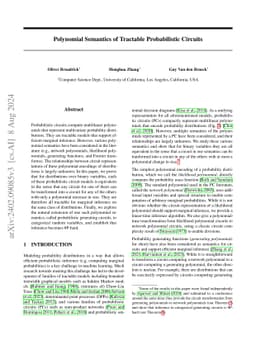 Polynomial Semantics of Tractable Probabilistic Circuits