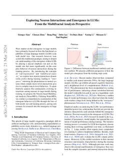 Neuron-based Multifractal Analysis of Neuron Interaction Dynamics in Large Models