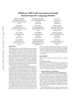 MPIrigen: MPI Code Generation through Domain-Specific Language Models