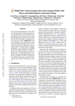DolphCoder: Echo-Locating Code Large Language Models with Diverse and
  Multi-Objective Instruction Tuning
