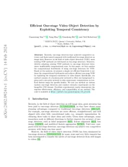 Efficient One-stage Video Object Detection by Exploiting Temporal
  Consistency