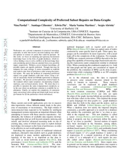 Computational Complexity of Preferred Subset Repairs on Data-Graphs