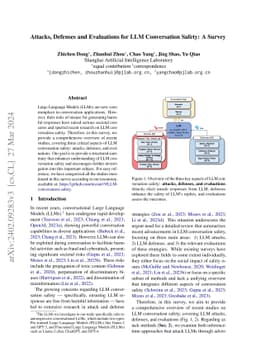 Attacks, Defenses and Evaluations for LLM Conversation Safety: A Survey