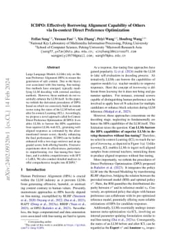 ICDPO: Effectively Borrowing Alignment Capability of Others via
  In-context Direct Preference Optimization
