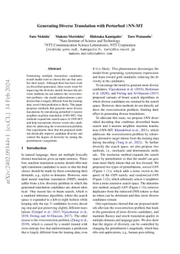 Generating Diverse Translation with Perturbed kNN-MT