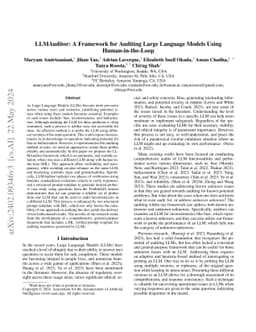 LLMAuditor: A Framework for Auditing Large Language Models Using
  Human-in-the-Loop
