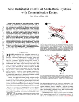Safe Distributed Control of Multi-Robot Systems with Communication Delays