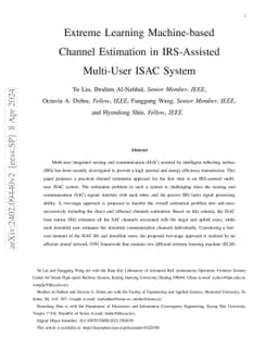 Extreme Learning Machine-based Channel Estimation in IRS-Assisted
  Multi-User ISAC System