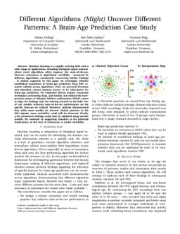 Different Algorithms (Might) Uncover Different Patterns: A Brain-Age
  Prediction Case Study