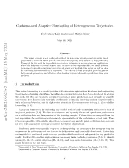 Conformalized Adaptive Forecasting of Heterogeneous Trajectories