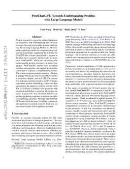 ProtChatGPT: Towards Understanding Proteins with Large Language Models