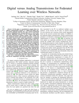 Digital versus Analog Transmissions for Federated Learning over Wireless
  Networks