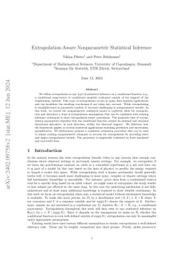 Extrapolation-Aware Nonparametric Statistical Inference