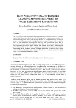 Data Augmentation and Transfer Learning Approaches Applied to Facial
  Expressions Recognition