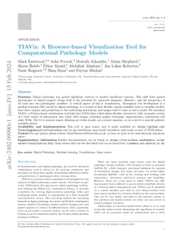 TIAViz: A Browser-based Visualization Tool for Computational Pathology
  Models
