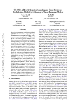 RS-DPO: A Hybrid Rejection Sampling and Direct Preference Optimization
  Method for Alignment of Large Language Models
