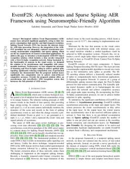 EventF2S: Asynchronous and Sparse Spiking AER Framework using
  Neuromorphic-Friendly Algorithm