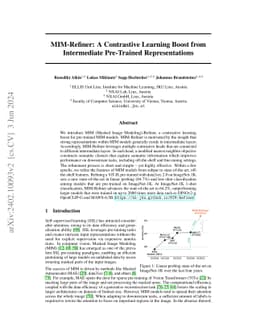 MIM-Refiner: A Contrastive Learning Boost from Intermediate Pre-Trained Representations