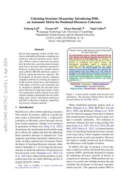 Unlocking Structure Measuring: Introducing PDD, an Automatic Metric for
  Positional Discourse Coherence