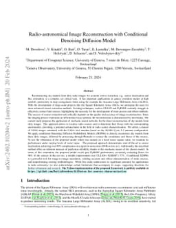Radio-astronomical Image Reconstruction with Conditional Denoising
  Diffusion Model