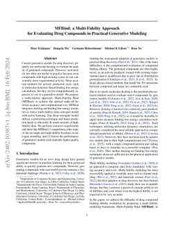 MFBind: a Multi-Fidelity Approach for Evaluating Drug Compounds in
  Practical Generative Modeling