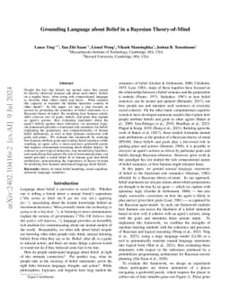 Grounding Language about Belief in a Bayesian Theory-of-Mind