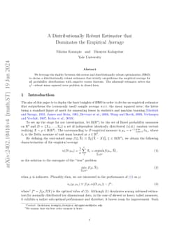A Distributionally Robust Estimator that Dominates the Empirical Average