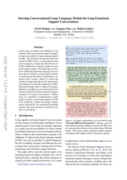 Steering Conversational Large Language Models for Long Emotional Support
  Conversations