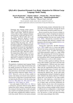 QDyLoRA: Quantized Dynamic Low-Rank Adaptation for Efficient Large
  Language Model Tuning