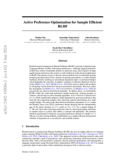 Active Preference Optimization for Sample Efficient RLHF