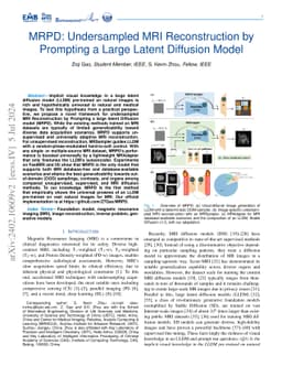 MRPD: Undersampled MRI reconstruction by prompting a large latent
  diffusion model