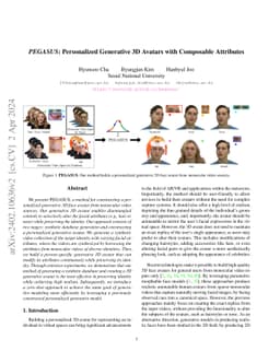 PEGASUS: Personalized Generative 3D Avatars with Composable Attributes